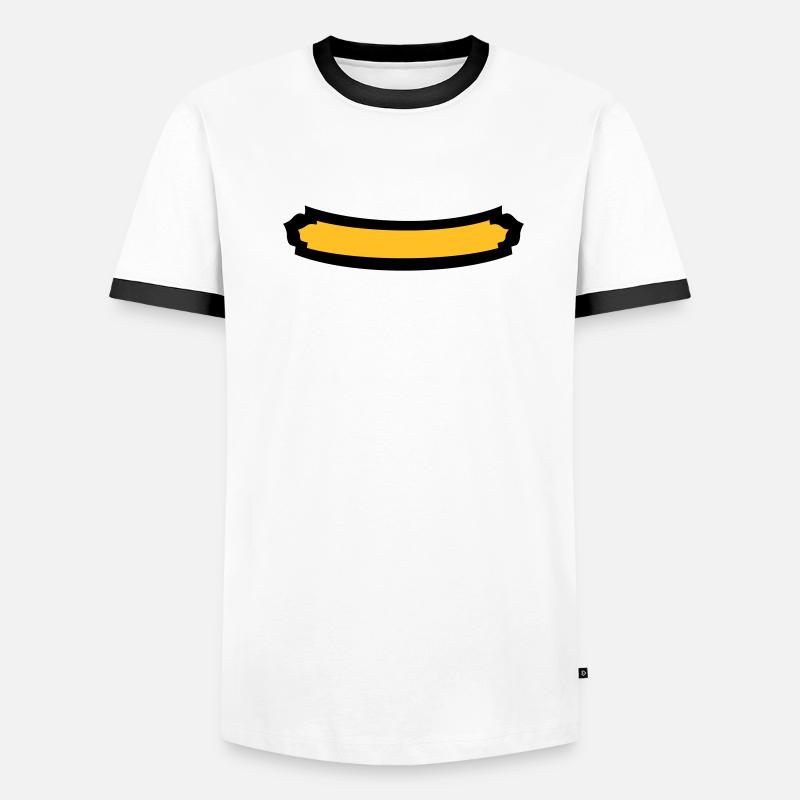 ecusson 2col T-shirt contrasté Homme