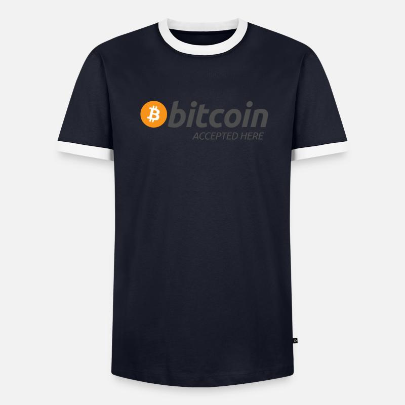 Bitcoin Accepted Here Men's Ringer Shirt
