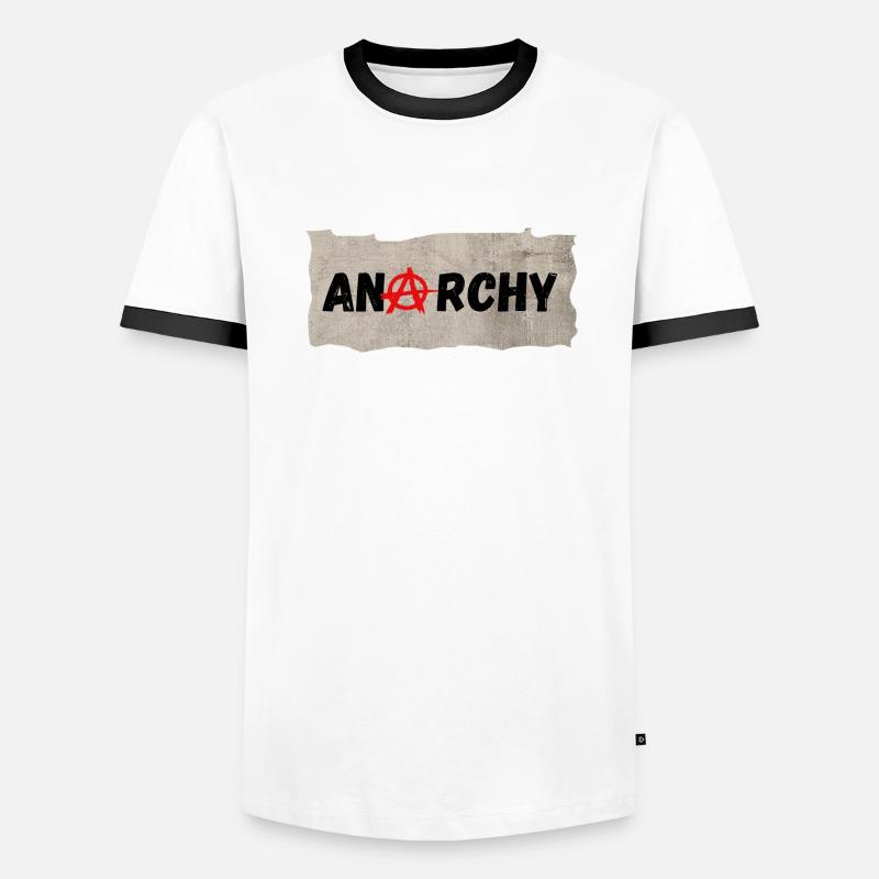Anarchy T-shirt contrasté Homme