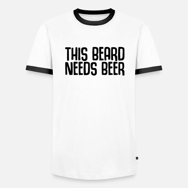 This Beard Needs Beer 2 Men's Ringer Shirt