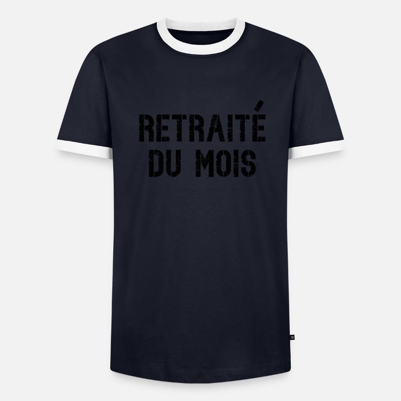 retraité du mois T-shirt contrasté Homme