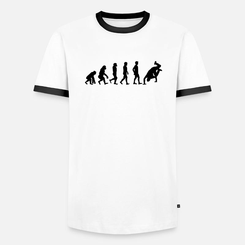Breakdance Evolution black Men's Ringer Shirt