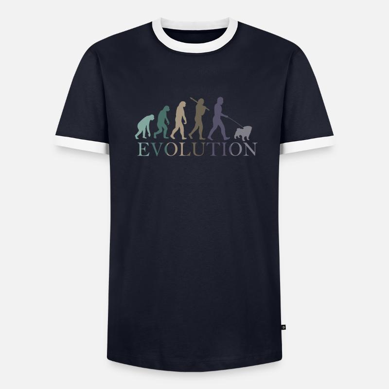 L’ÉVOLUTION DU CARLIN T-shirt contrasté Homme