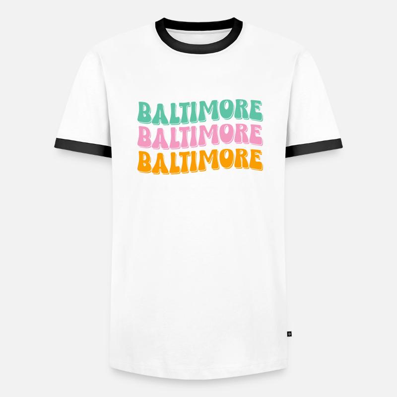 Baltimore T-shirt contrasté Homme