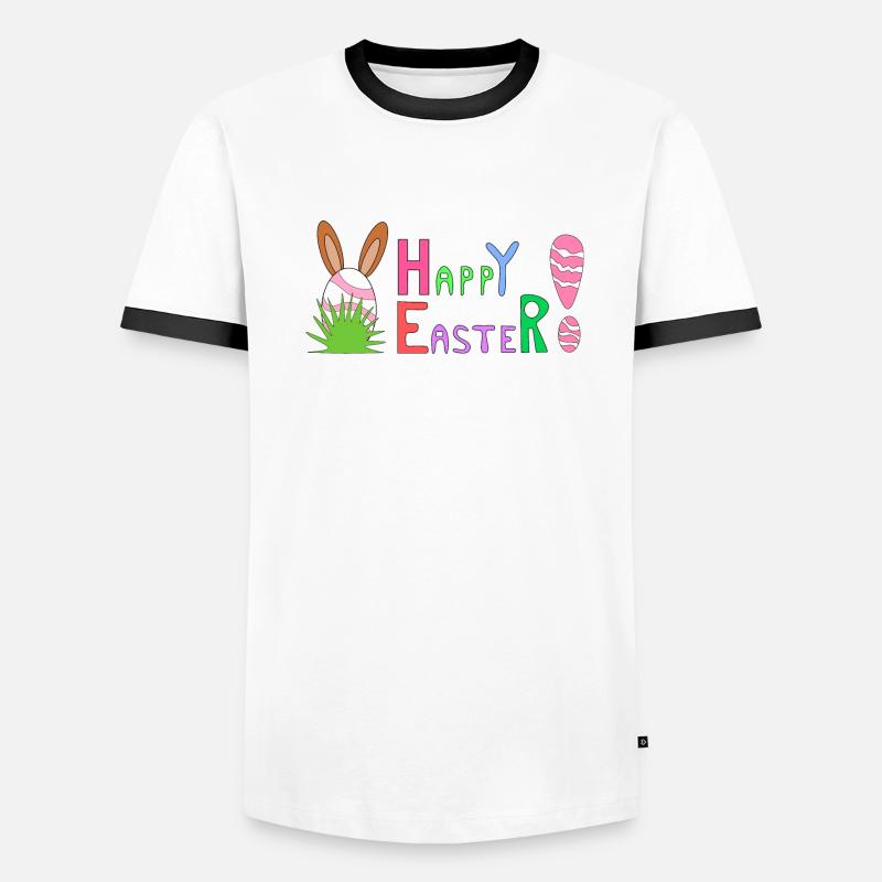 Happy Easter Männer Kontrast-T-Shirt