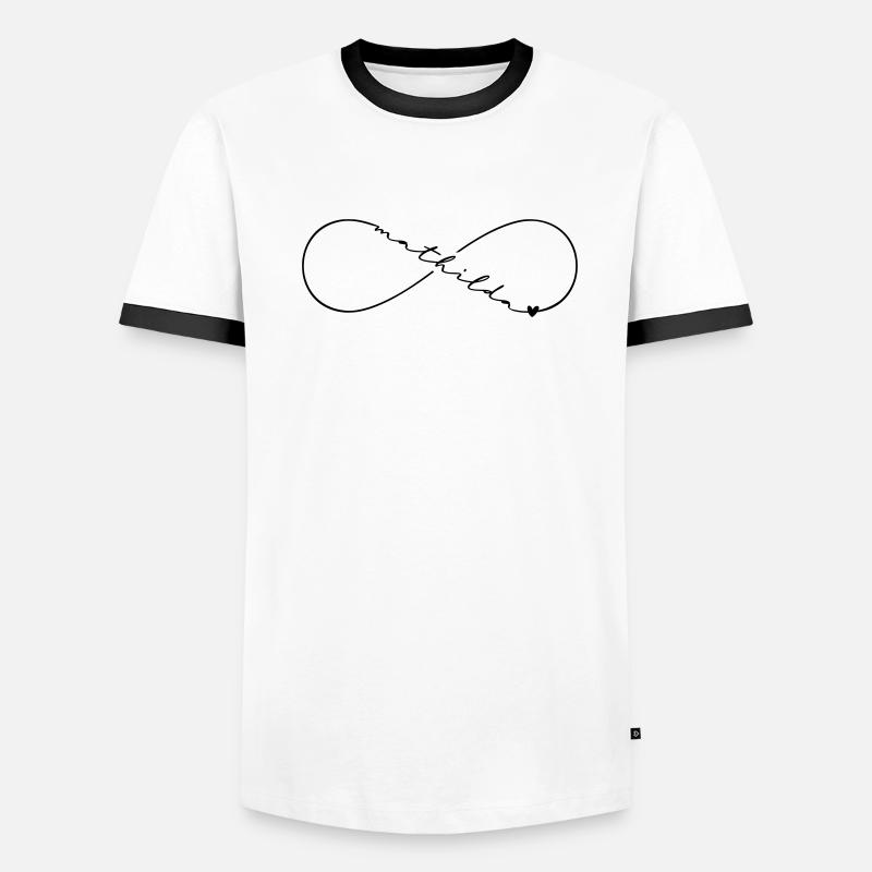 Mathilda Name Infinity Symbol Men's Ringer Shirt
