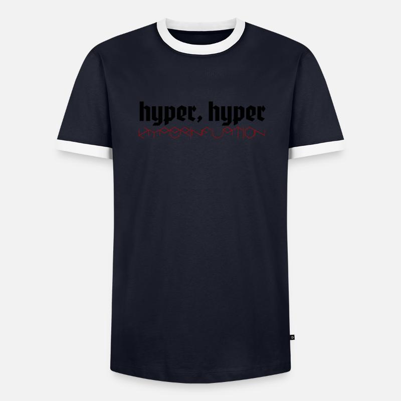 hyper hyper hyperinflation Männer Kontrast-T-Shirt