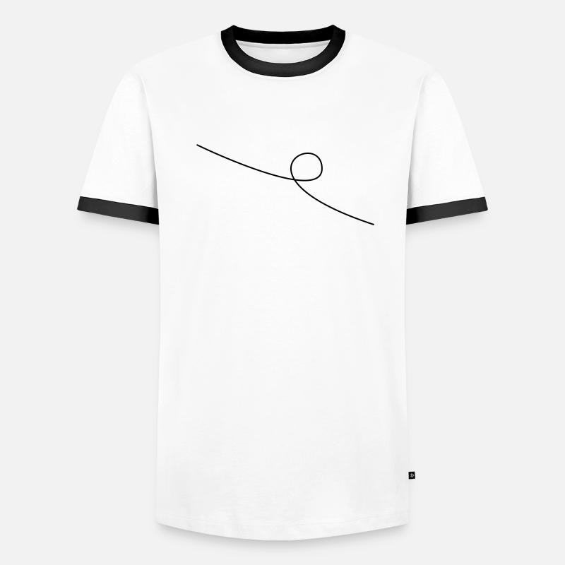 Looping Männer Kontrast-T-Shirt