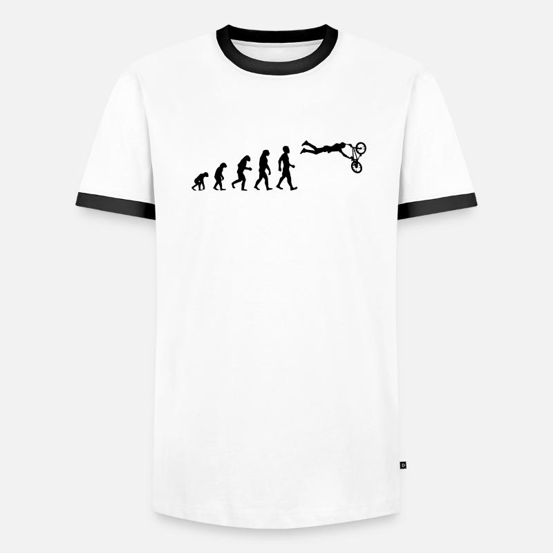 evolution bmx stunt Männer Kontrast-T-Shirt