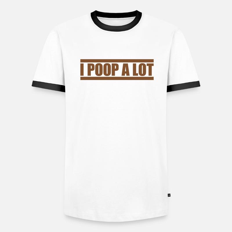 Je fais beaucoup caca T-shirt contrasté Homme