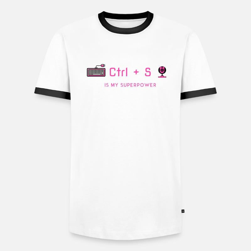 Ctrl+S is My Superpower - Programming Expert Men's Ringer Shirt