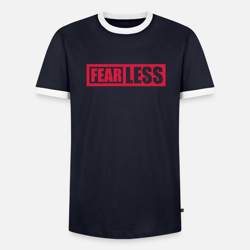Conception de citation de texte intrépide T-shirt contrasté Homme