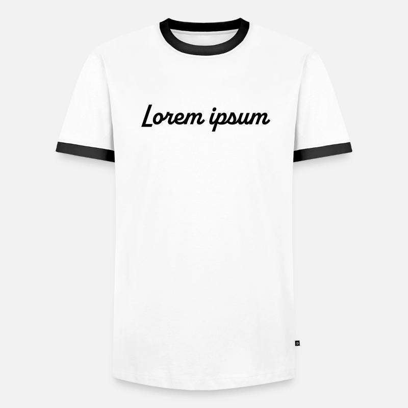 Lorem ipsum Männer Kontrast-T-Shirt