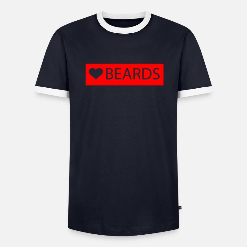 Beards Männer Kontrast-T-Shirt