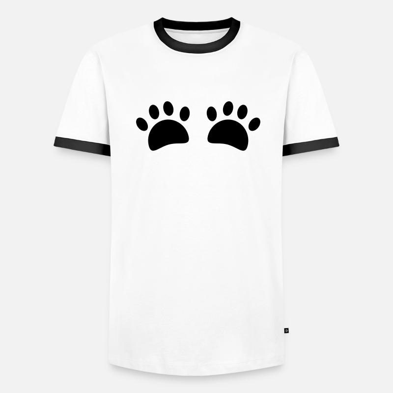 Pattes de chat T-shirt contrasté Homme