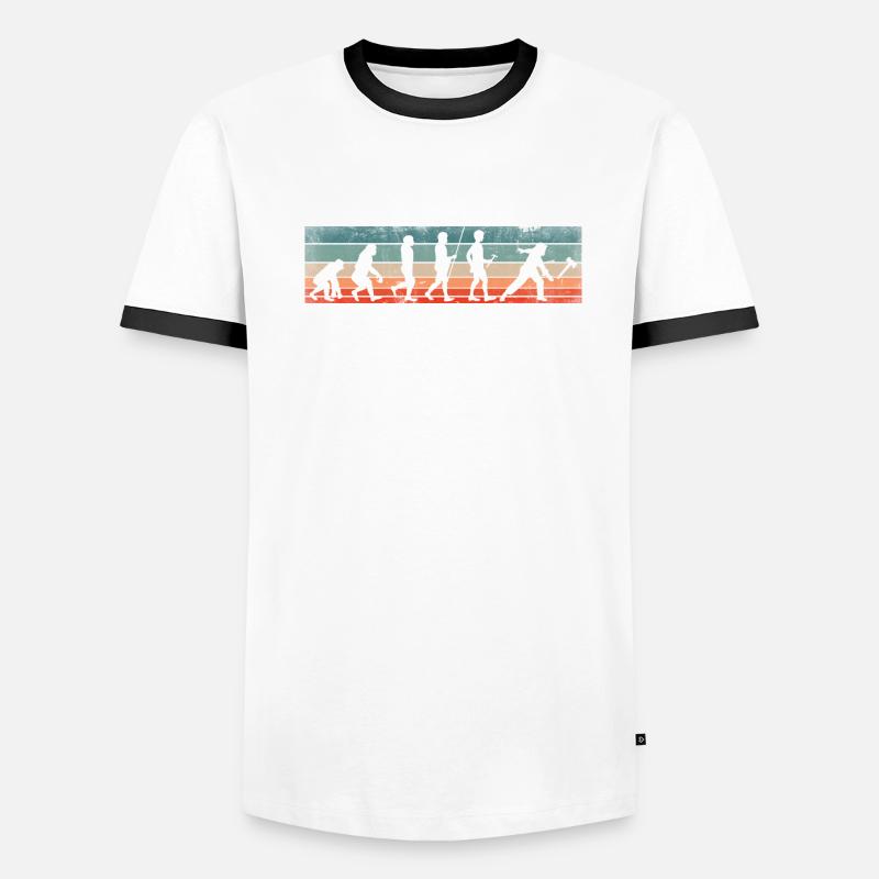 Axe Hatchet Throwing Hatchet Ax Thrower Evolution Männer Kontrast-T-Shirt