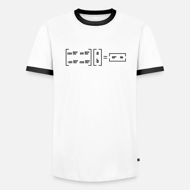Rotary Matrix - Mathematics Math Matrix Joke Men's Ringer Shirt