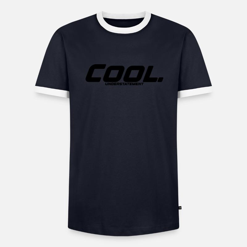 Cool mit understatement Ausdruck Idee Geschenk Männer Kontrast-T-Shirt