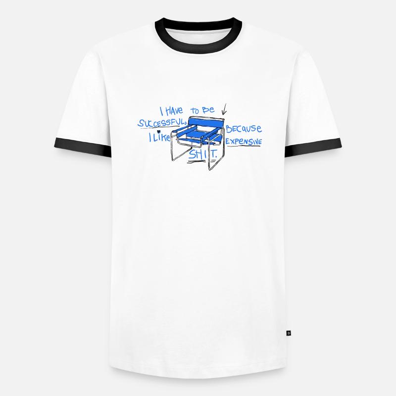 Devis de goût coûteux T-shirt contrasté Homme