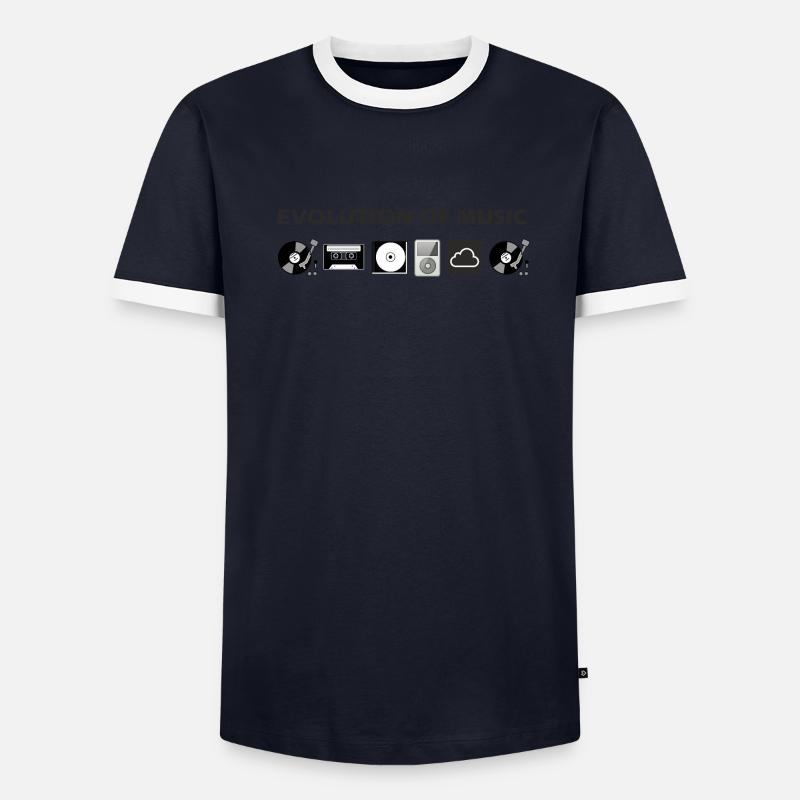 Evolution de la musique T-shirt contrasté Homme