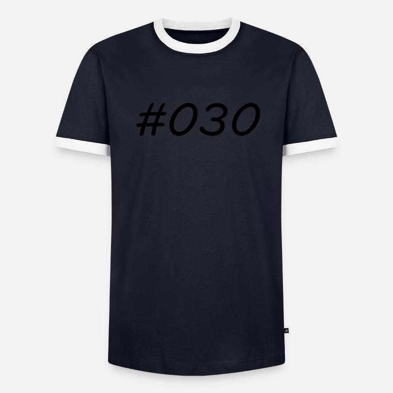 #030 - Hashtag 030 - Area code Berlin - Capital Men's Ringer Shirt