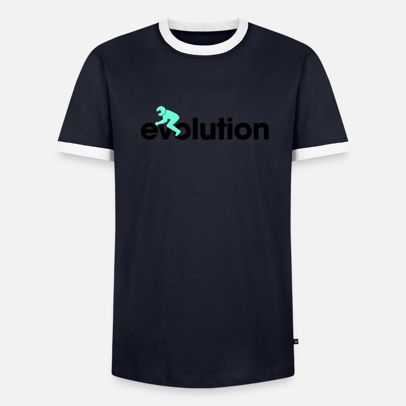 evolution Vélo T-shirt contrasté Homme