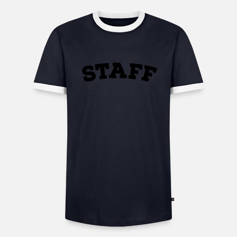 Staff Männer Kontrast-T-Shirt
