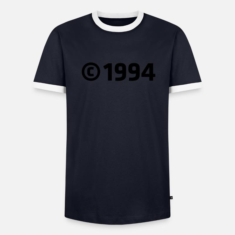Copyright 1994 Männer Kontrast-T-Shirt