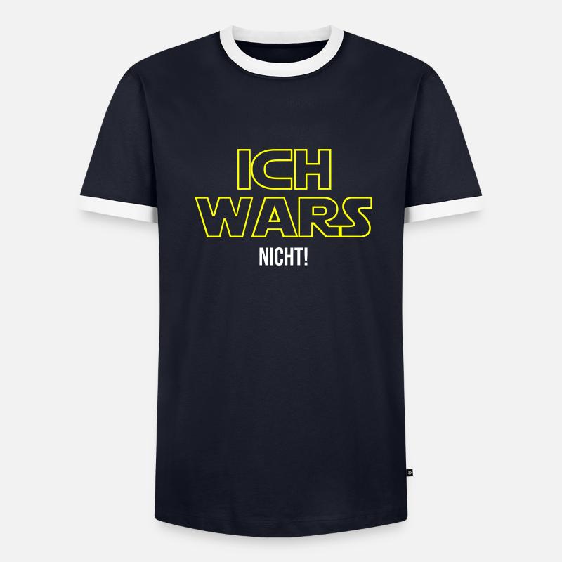 Ich wars nicht! Männer Kontrast-T-Shirt