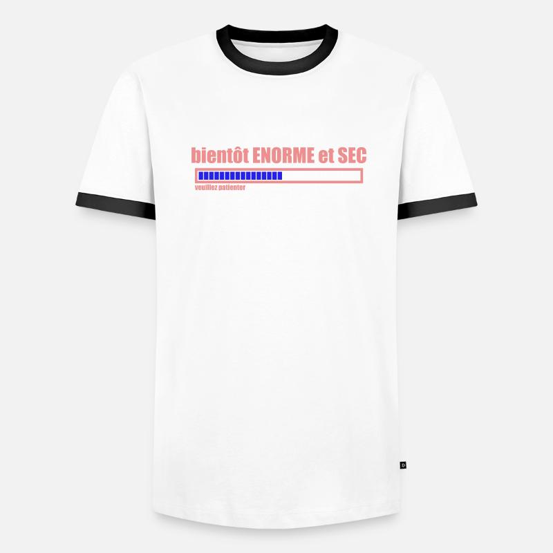 bientôt ENORME et SEC T-shirt contrasté Homme