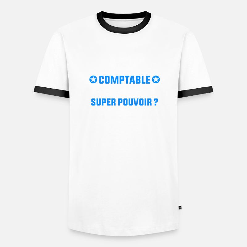 je suis comptable idée cadeau Comptable T-shirt contrasté Homme
