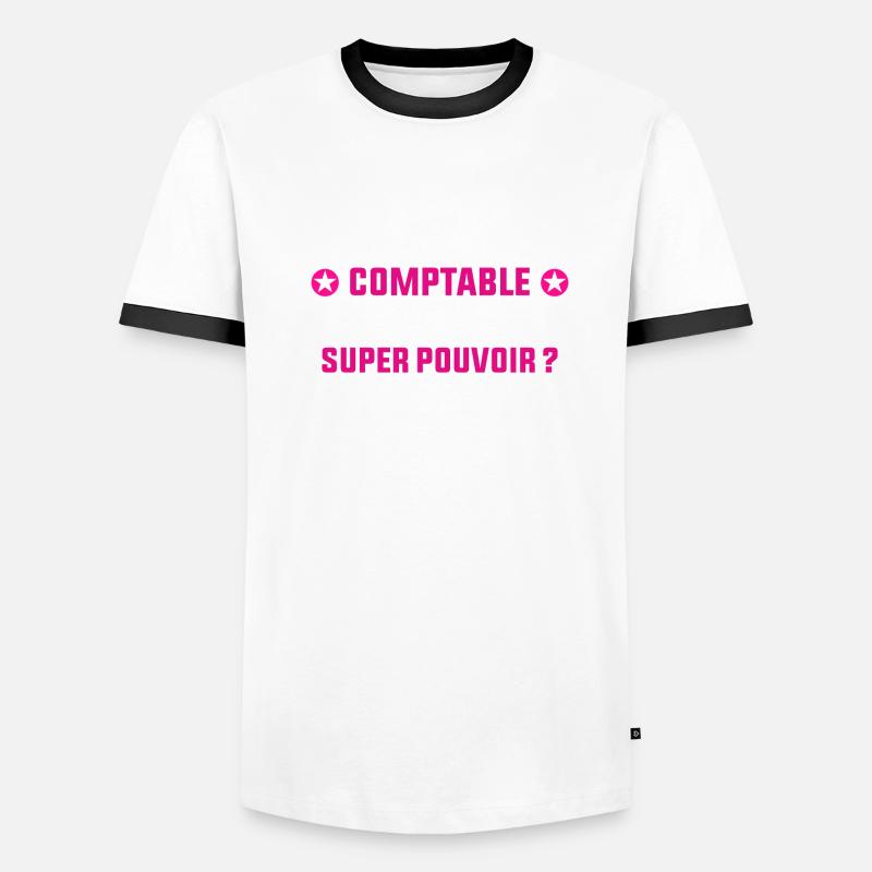 je suis Comptable idée cadeau Comptable T-shirt contrasté Homme