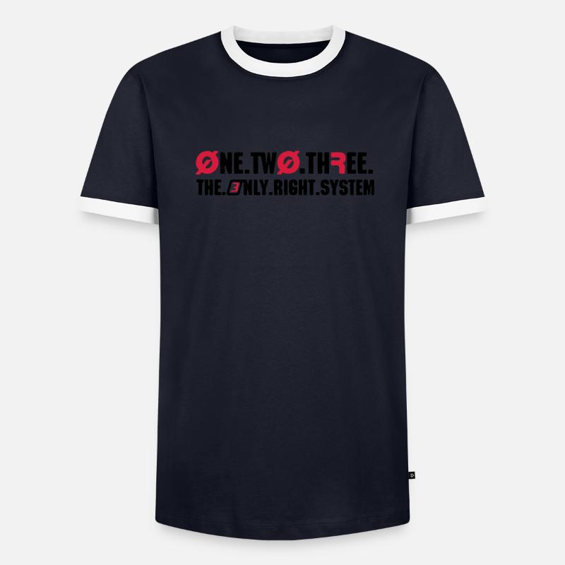 Right System Männer Kontrast-T-Shirt