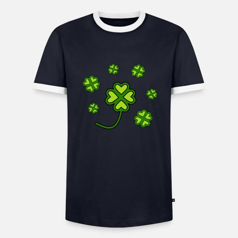 Trèfles de la Saint-Patrick T-shirt contrasté Homme