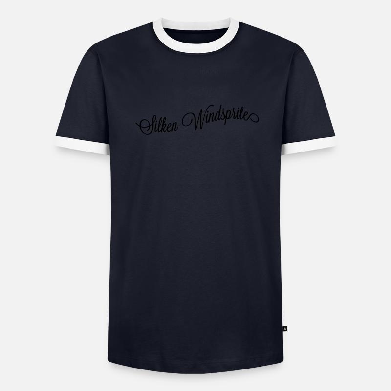 Silken Windsprite Wave Männer Kontrast-T-Shirt