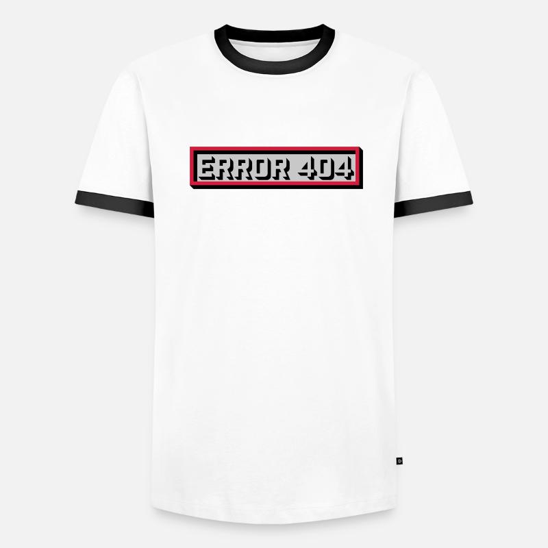 Error 404 Message Computer Men's Ringer Shirt