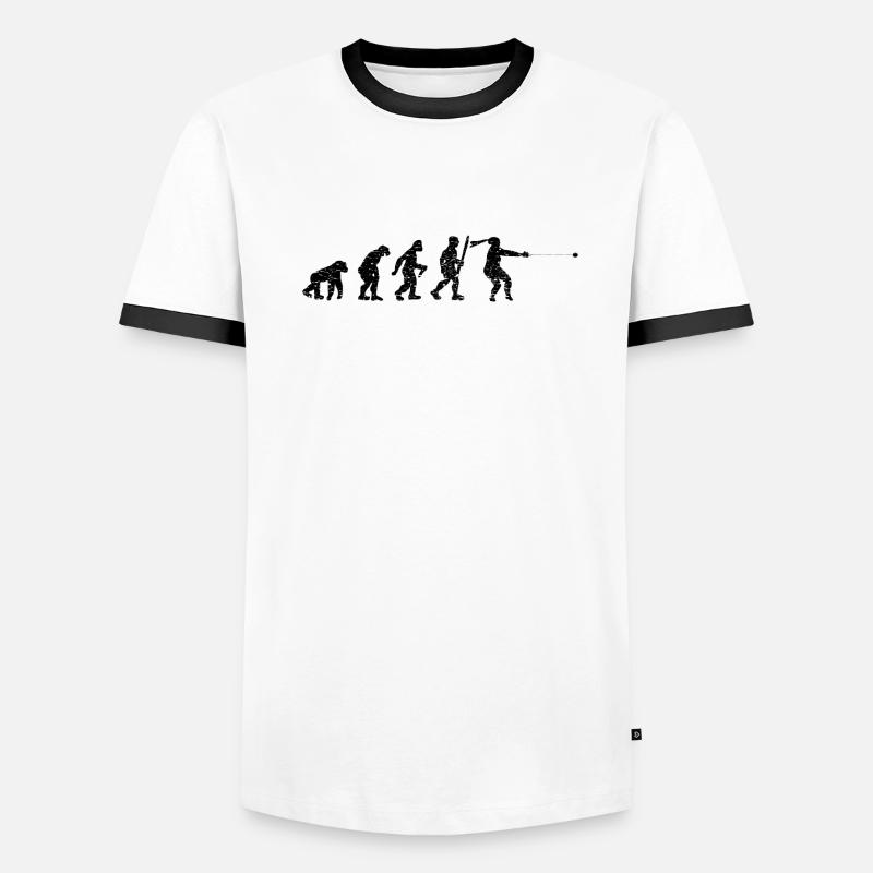 Lanceur de marteau Evolution Lancer de marteau T-shirt contrasté Homme