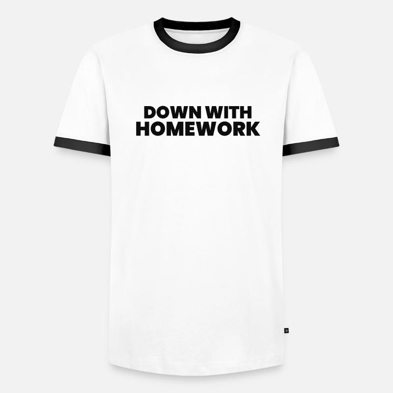 Down With Homework Men's Ringer Shirt