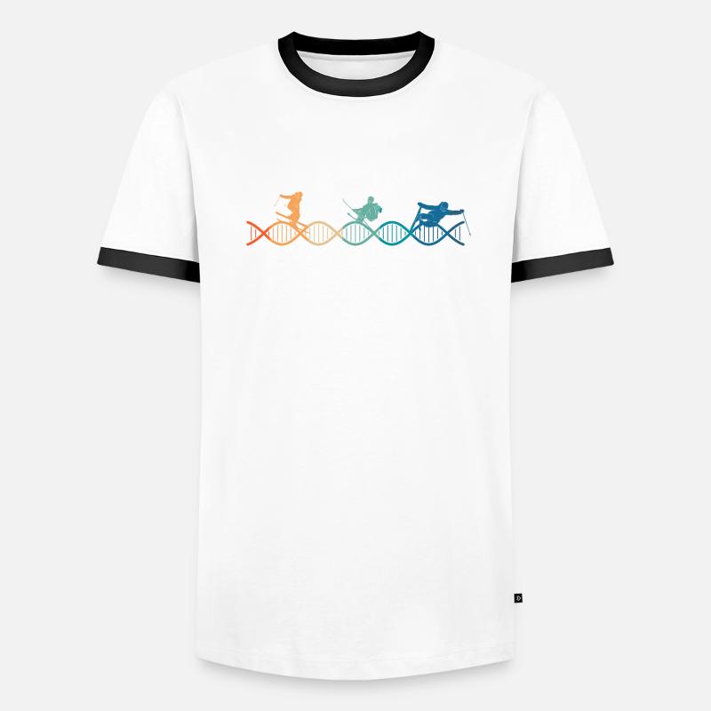le Ski est dans mon ADN T-shirt contrasté Homme