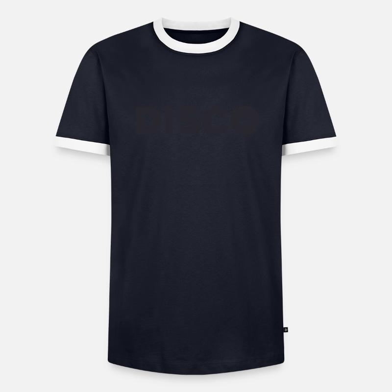 Disco Männer Kontrast-T-Shirt