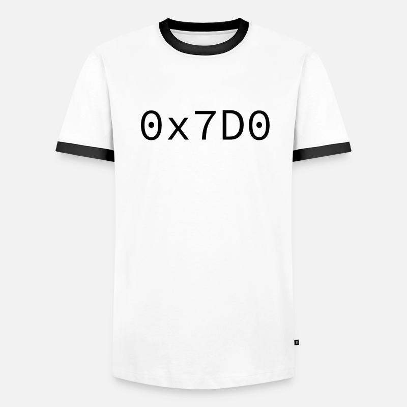 2000 Hexadezimal Männer Kontrast-T-Shirt