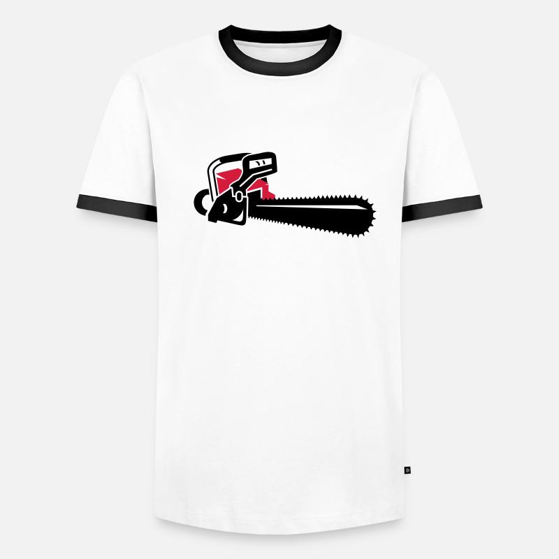 Une tronçonneuse T-shirt contrasté Homme