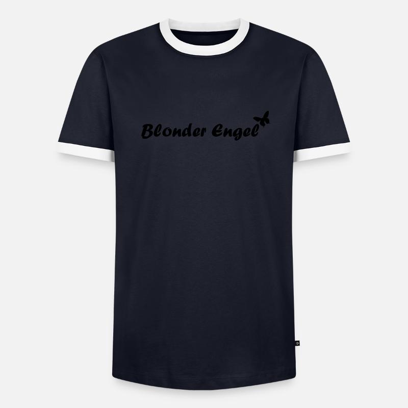 blonder engel Männer Kontrast-T-Shirt