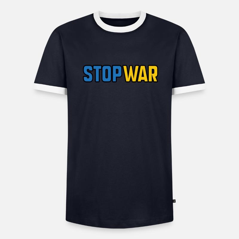 Stop War T-shirt contrasté Homme