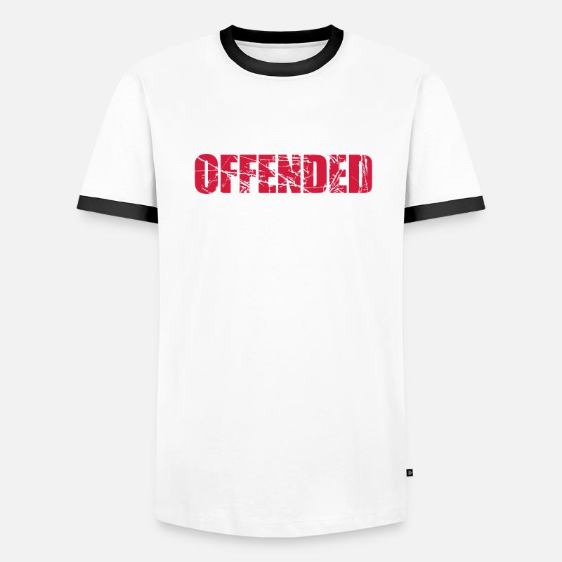 Kratzer Risse Offended Männer Kontrast-T-Shirt