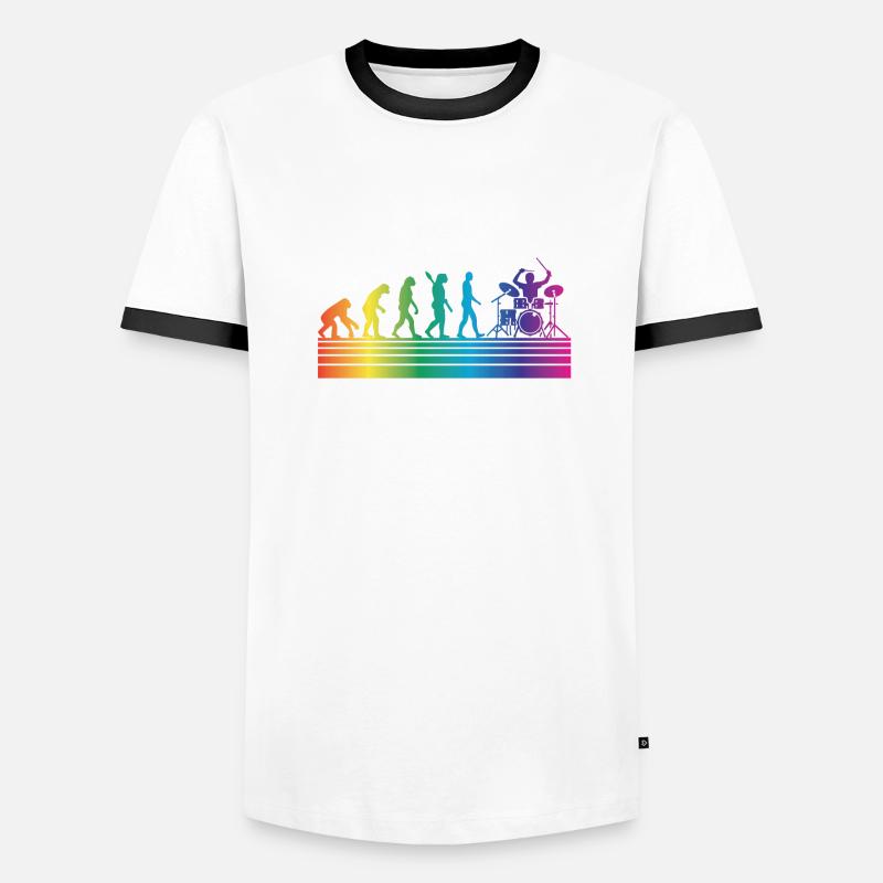 Batterie Batteur T-shirt contrasté Homme