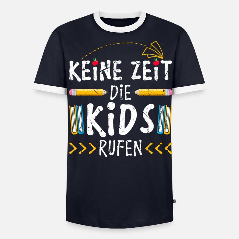 Lehrer Spruch Lustig Schule - Männer Kontrast-T-Shirt - undefined