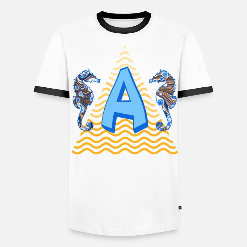 hippocampe e 262 a T-shirt contrasté Homme