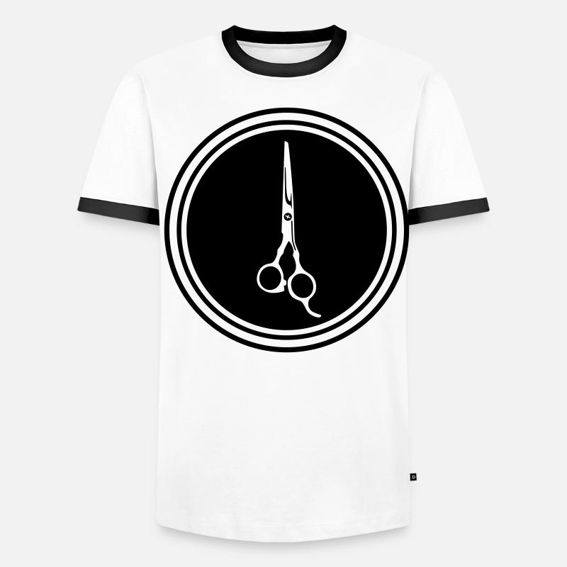 Icône Scissors Barber T-shirt contrasté Homme