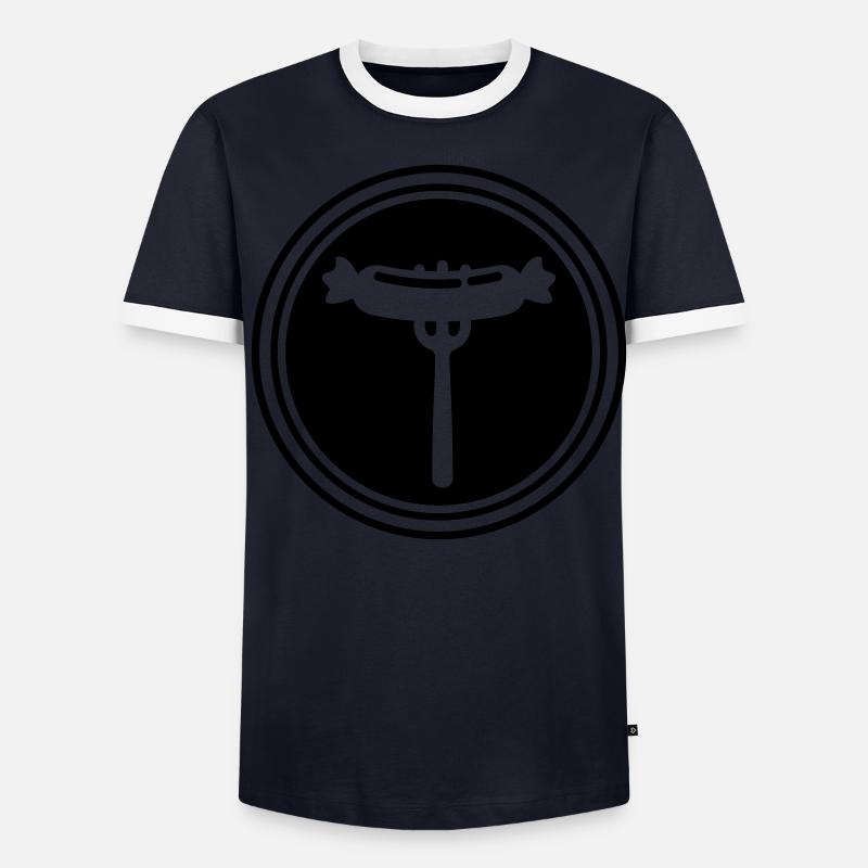 Bratwurst meat icon Men's Ringer Shirt